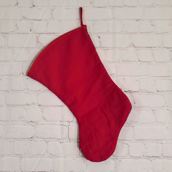 Vintage Handmade Woodland Old World Santa Claus St. Nicholas Christmas Stocking - Picture 8 of 13